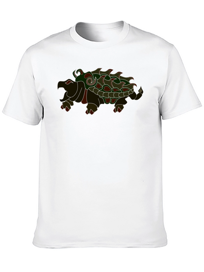 Camiseta Negra con Diseño de Tortuga Caimán