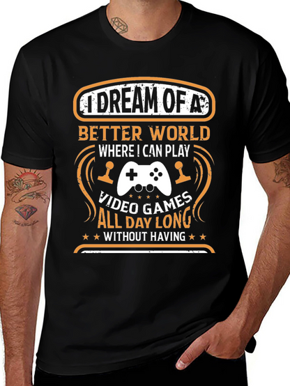 Camiseta Negra: Sueño de Videojuegos