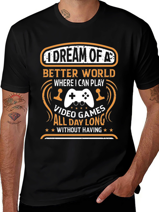 Camiseta Negra: Sueño de Videojuegos