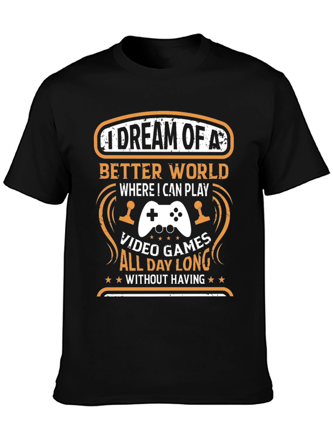 Camiseta Negra: Sueño de Videojuegos