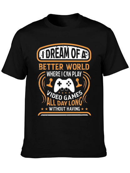 Camiseta Negra: Sueño de Videojuegos