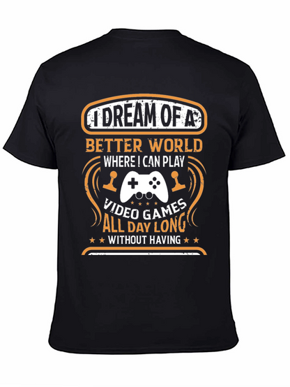 Camiseta Negra: Sueño de Videojuegos