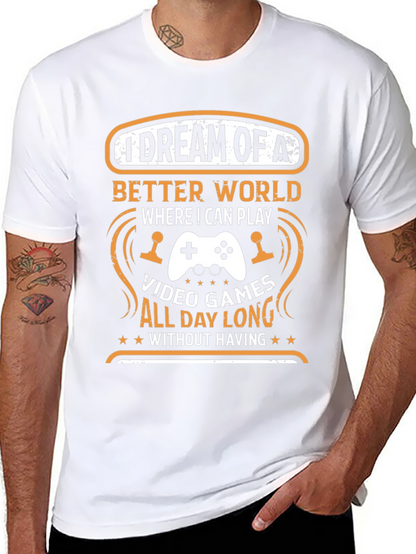 Camiseta Negra: Sueño de Videojuegos