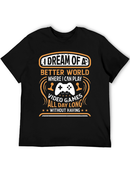 Camiseta Negra: Sueño de Videojuegos