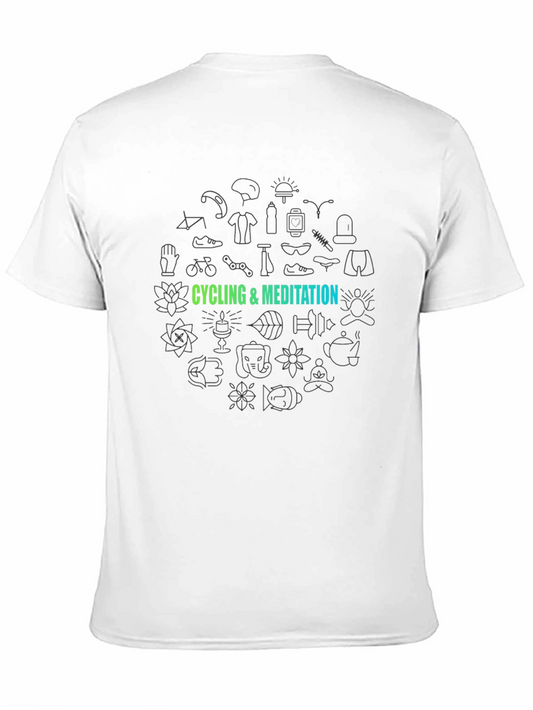 Camiseta Negra Ciclismo y Meditación