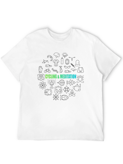 Camiseta Negra Ciclismo y Meditación
