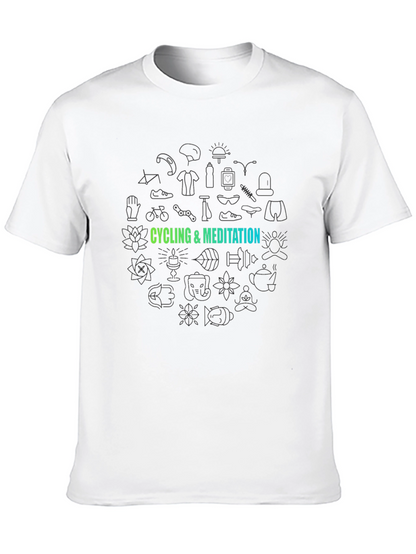 Camiseta Negra Ciclismo y Meditación