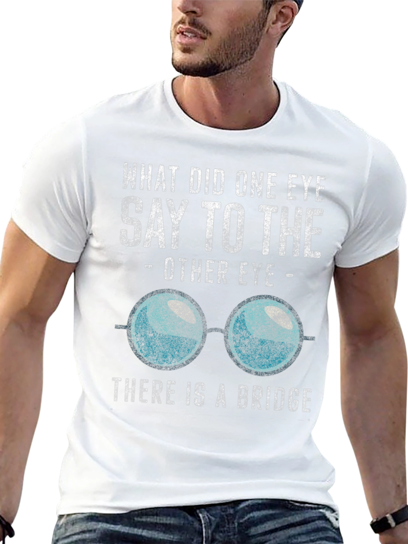 Camiseta Negra con Estampado de Humor Óptico
