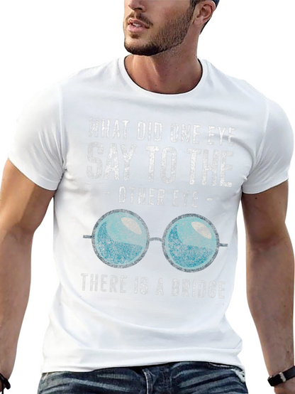 Camiseta Negra con Estampado de Humor Óptico