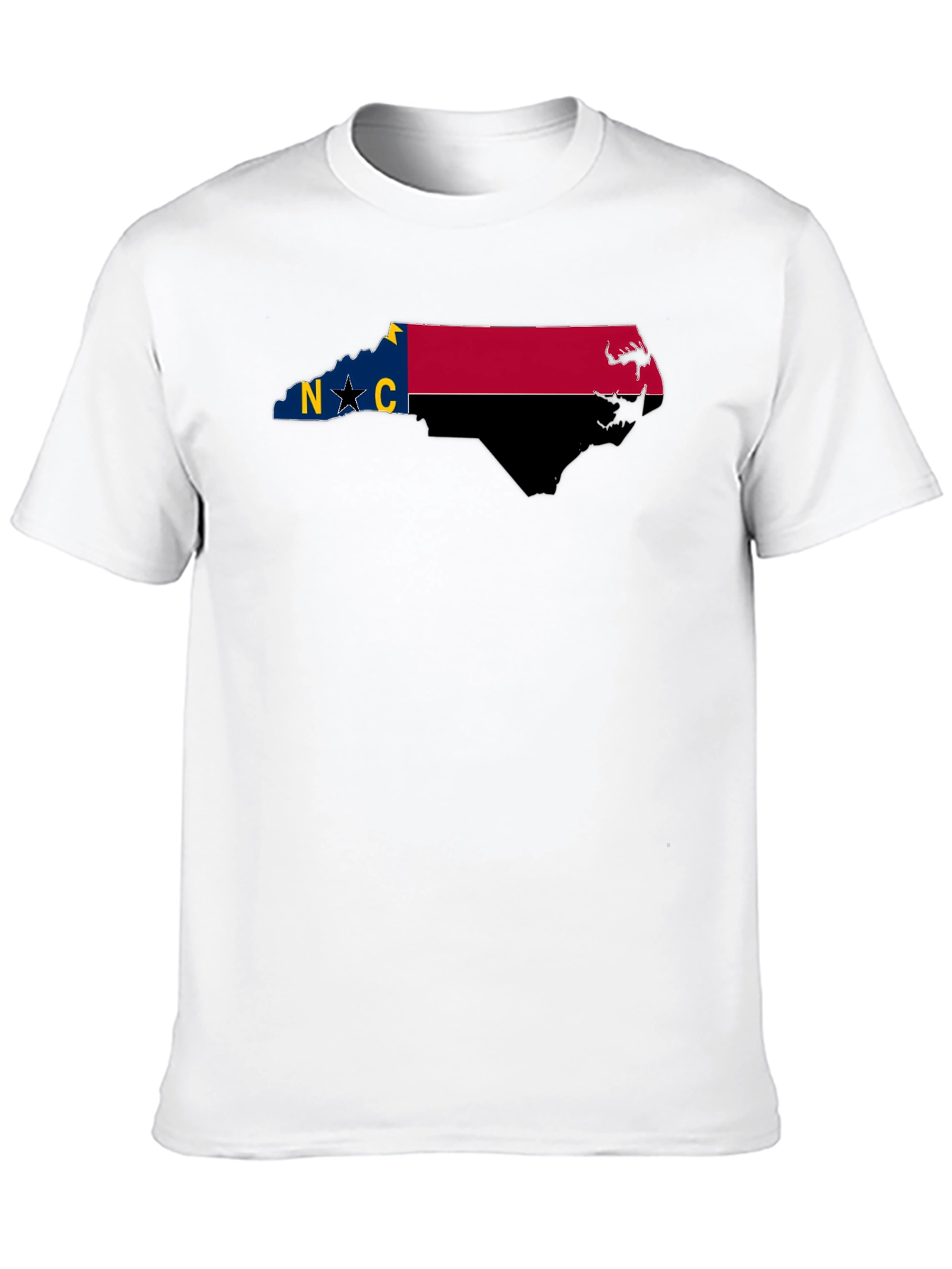 Camiseta Negra Estado Carolina del Norte
