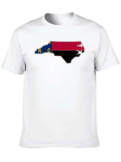 Camiseta Negra Estado Carolina del Norte