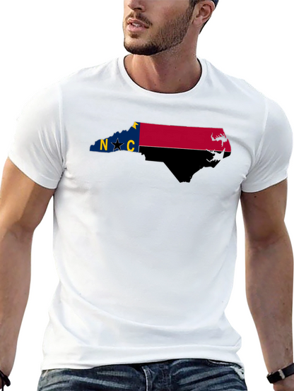 Camiseta Negra Estado Carolina del Norte