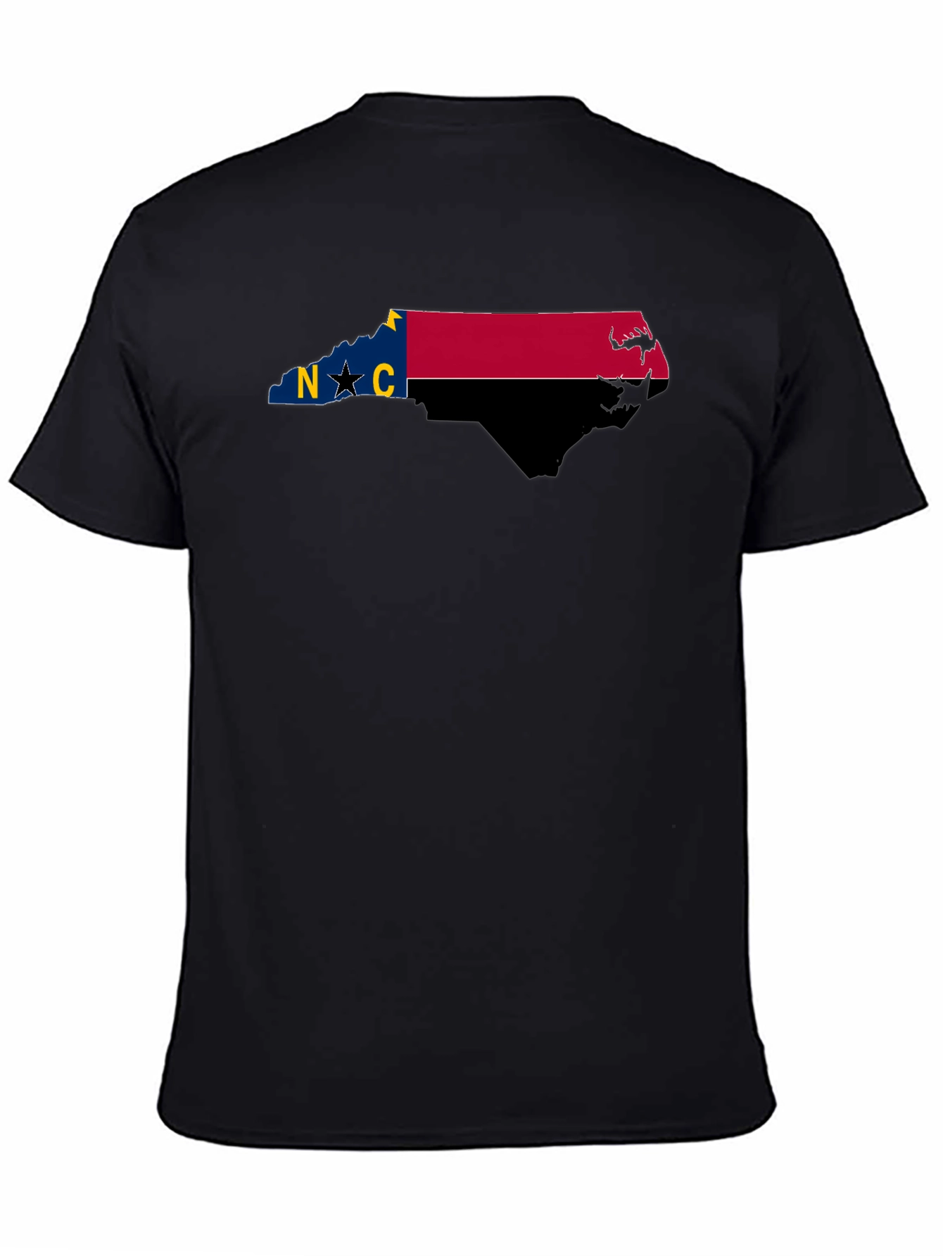 Camiseta Negra Estado Carolina del Norte