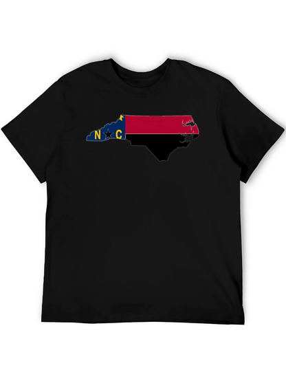 Camiseta Negra Estado Carolina del Norte