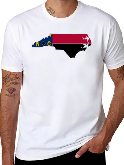 Camiseta Negra Estado Carolina del Norte