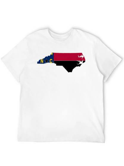 Camiseta Negra Estado Carolina del Norte
