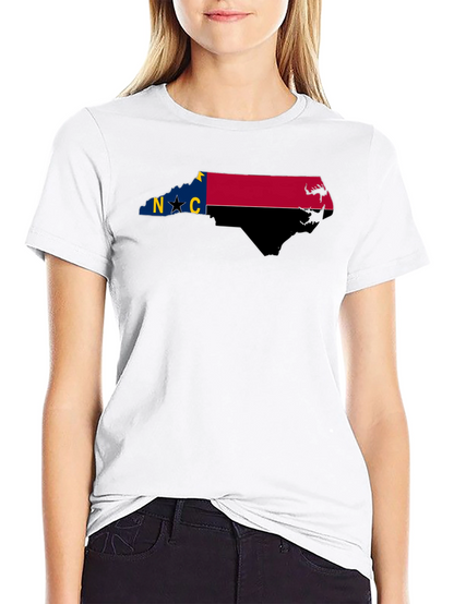 Camiseta Negra Estado Carolina del Norte
