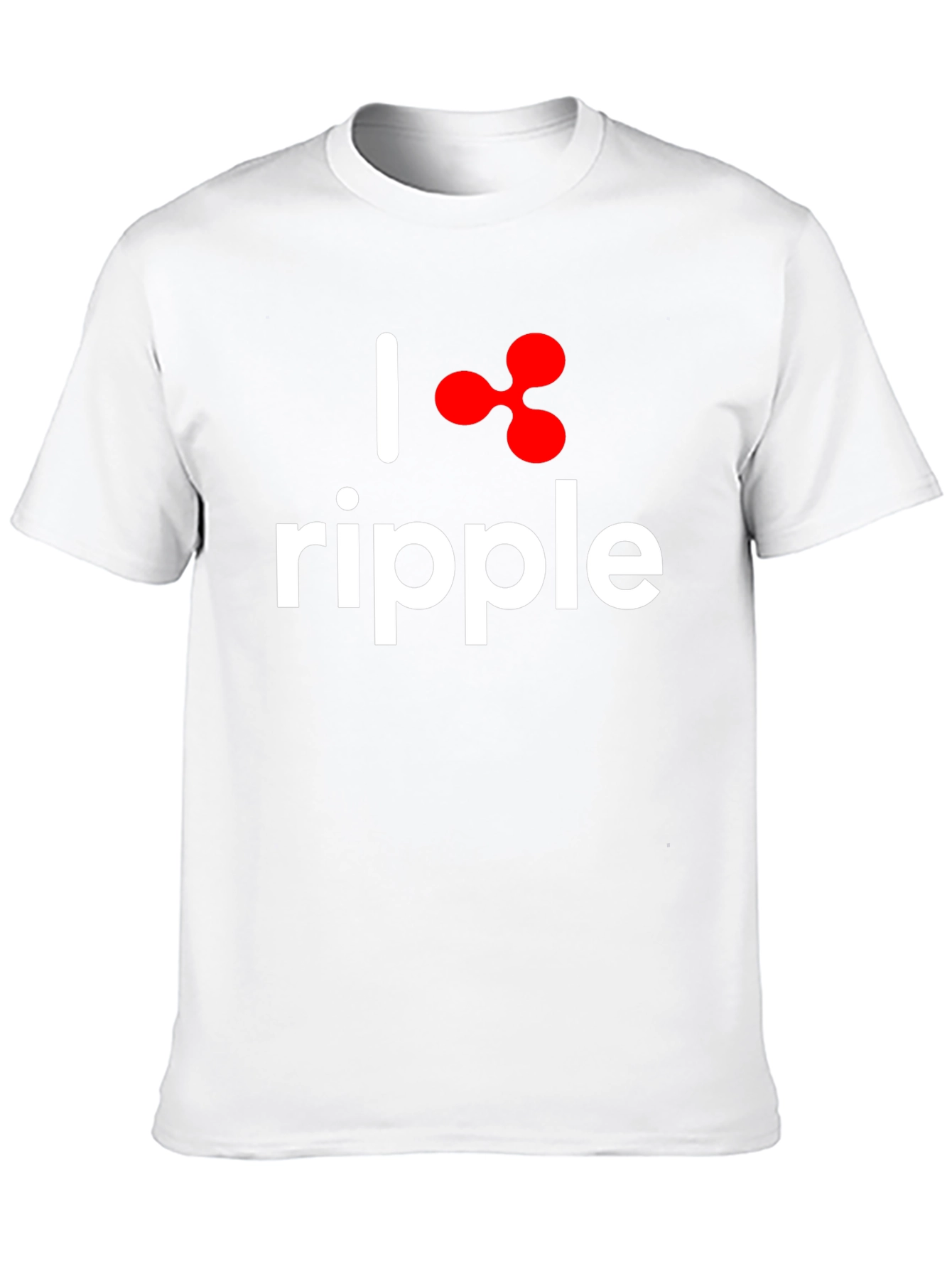 Camiseta Negra I ❤️ Ripple Algodón Suave Unisex