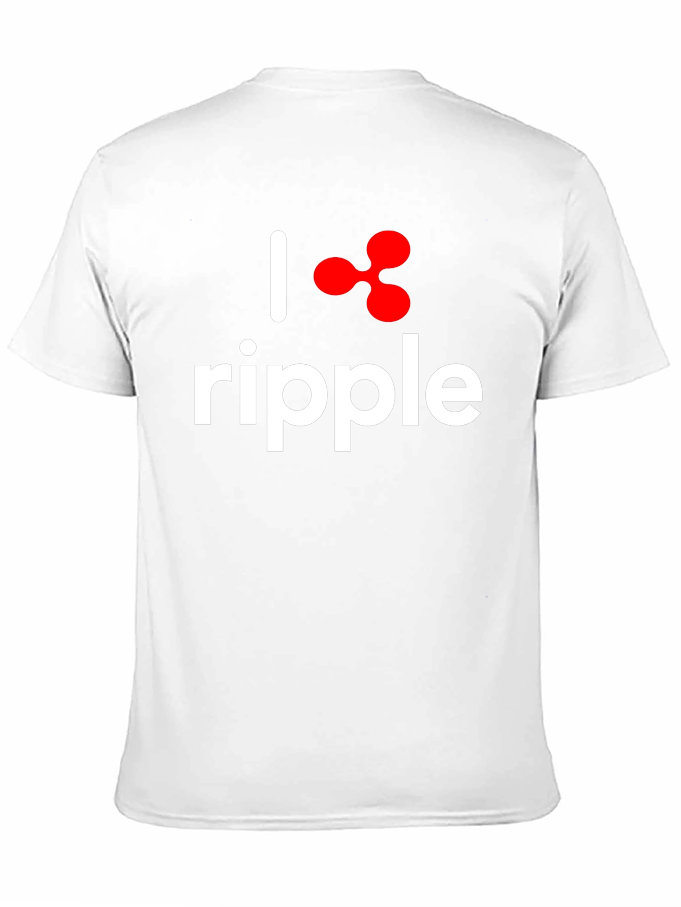 Camiseta Negra I ❤️ Ripple Algodón Suave Unisex