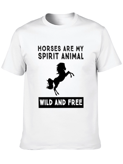 Camiseta Negra Caballos: Mi Espíritu Animal
