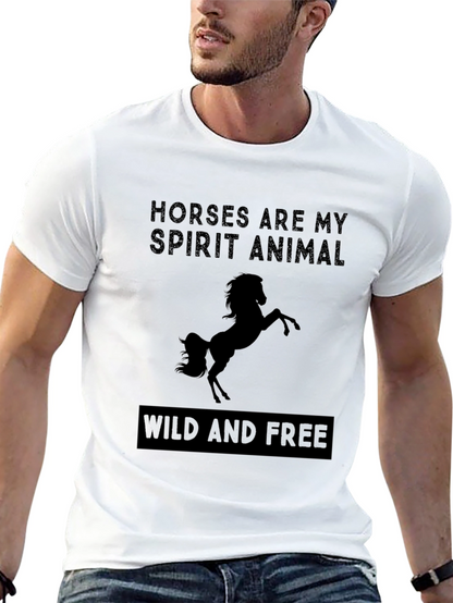 Camiseta Negra Caballos: Mi Espíritu Animal