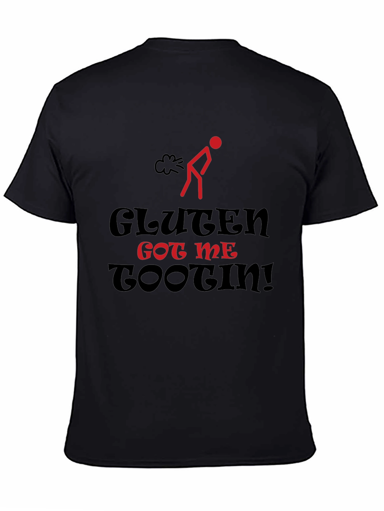 Camiseta Humorística: Gluten Got Me Tootin!