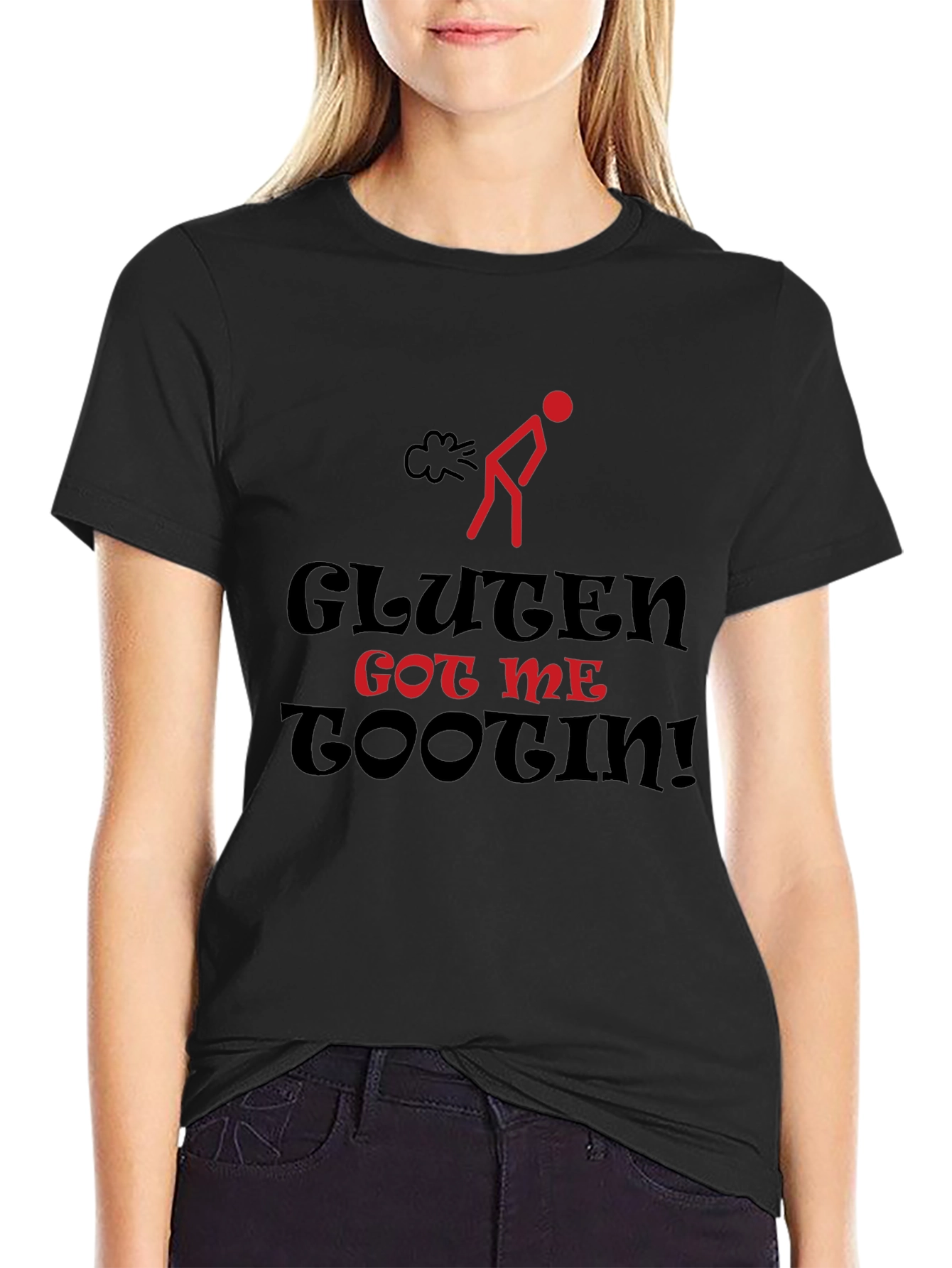 Camiseta Humorística: Gluten Got Me Tootin!
