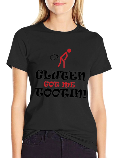 Camiseta Humorística: Gluten Got Me Tootin!