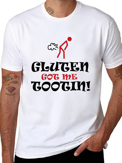 Camiseta Humorística: Gluten Got Me Tootin!