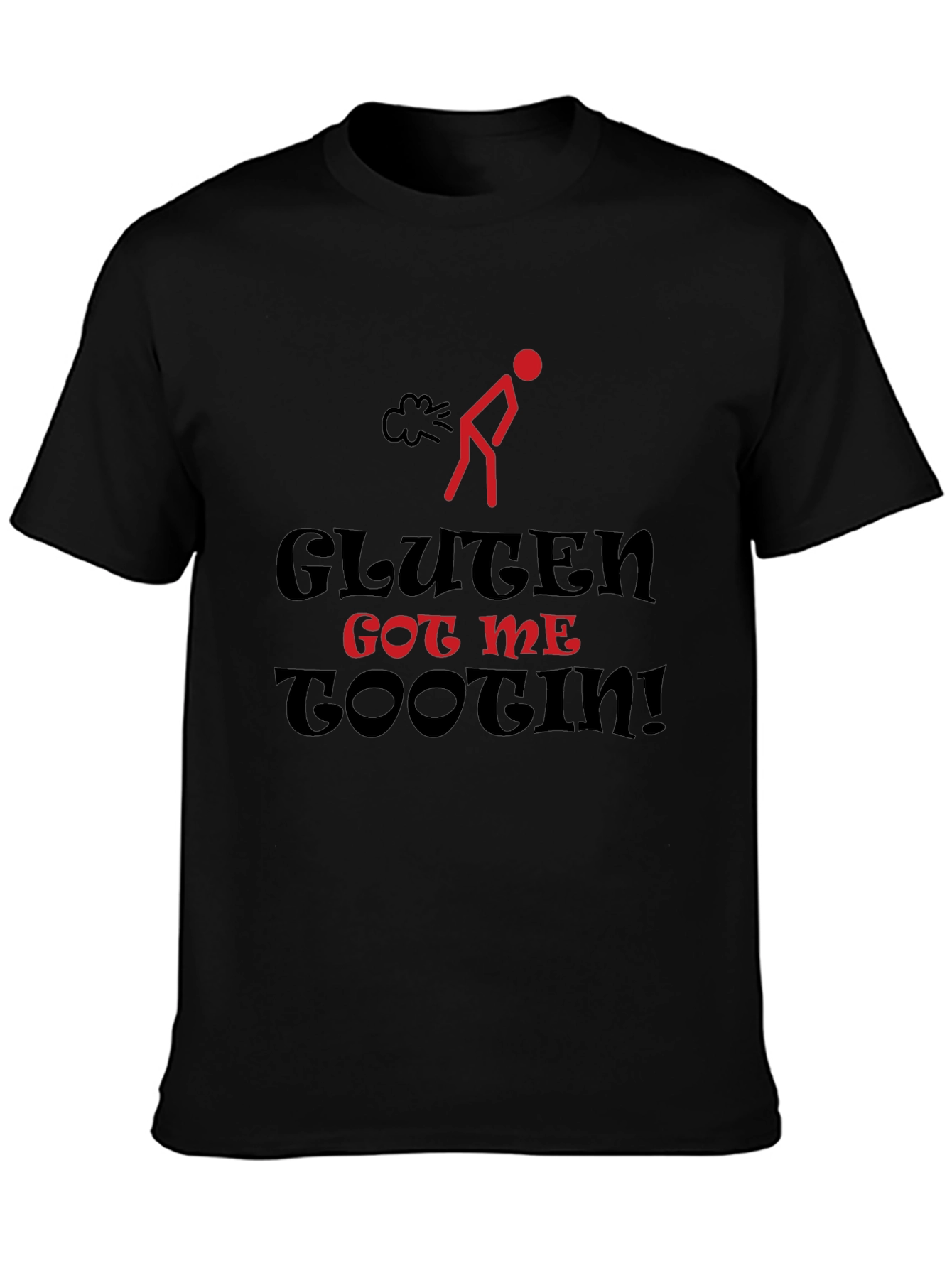 Camiseta Humorística: Gluten Got Me Tootin!