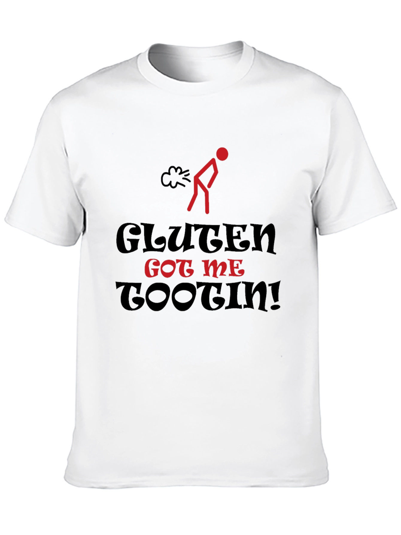Camiseta Humorística: Gluten Got Me Tootin!