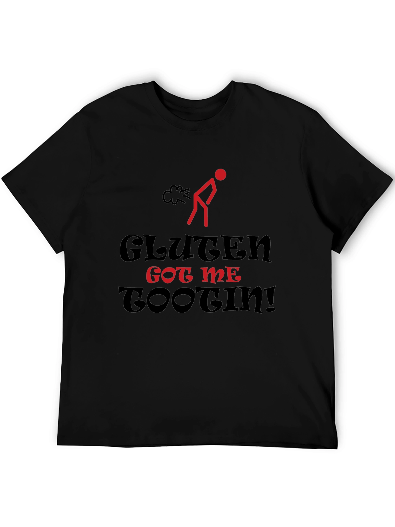 Camiseta Humorística: Gluten Got Me Tootin!