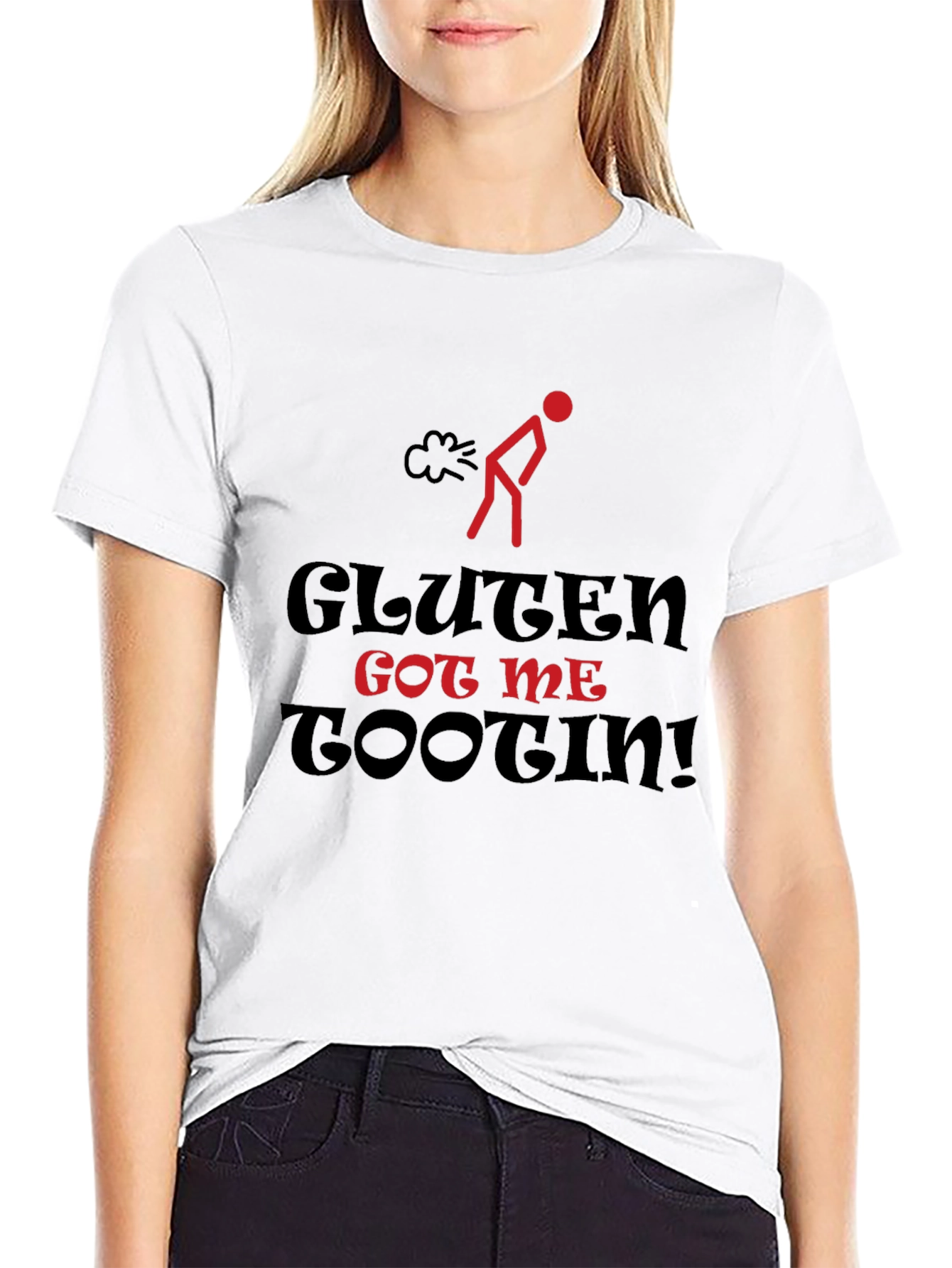 Camiseta Humorística: Gluten Got Me Tootin!