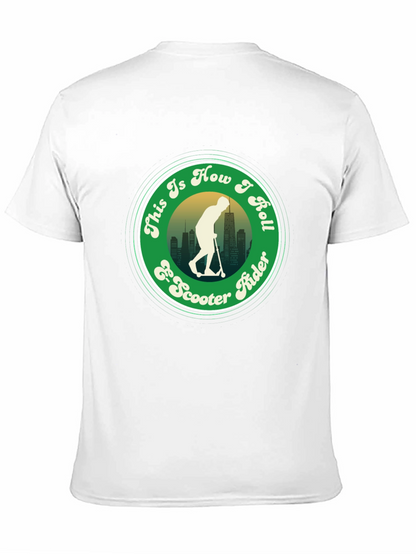Camiseta Negra con Diseño de Scooter