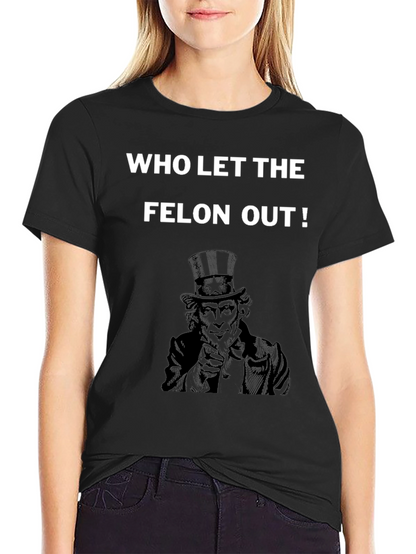 Camiseta Negra ¿Quién Dejó Salir al Delincuente?