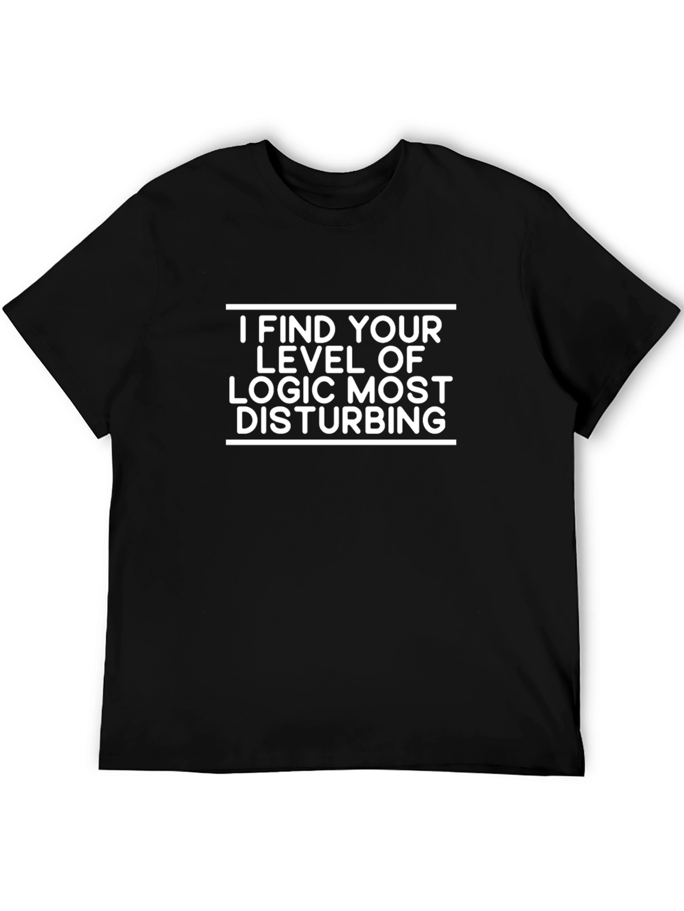 Camiseta Negra: Lógica Disturbadora