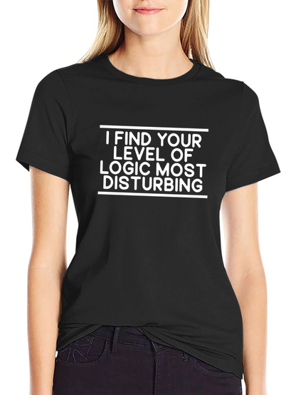 Camiseta Negra: Lógica Disturbadora