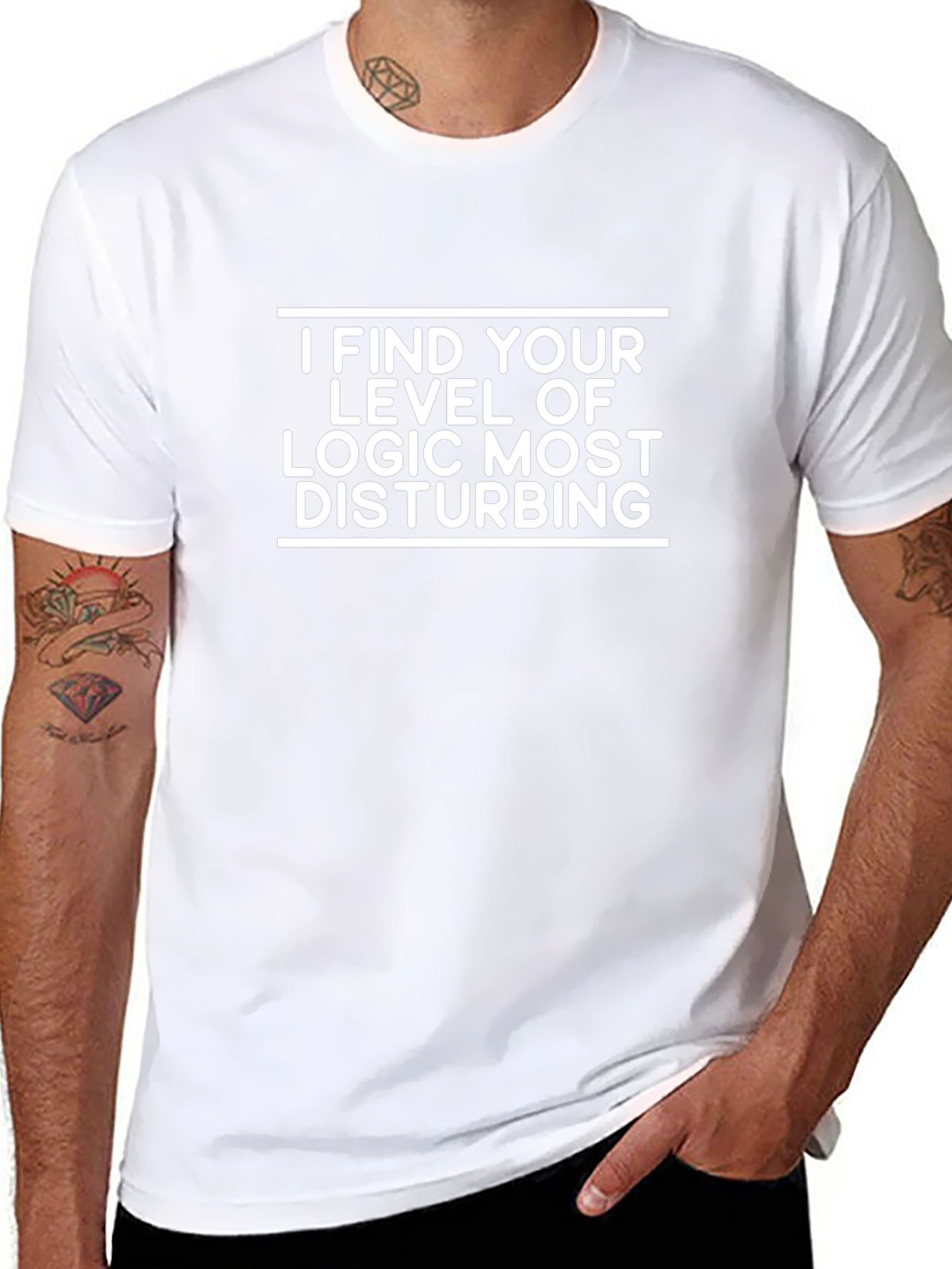 Camiseta Negra: Lógica Disturbadora