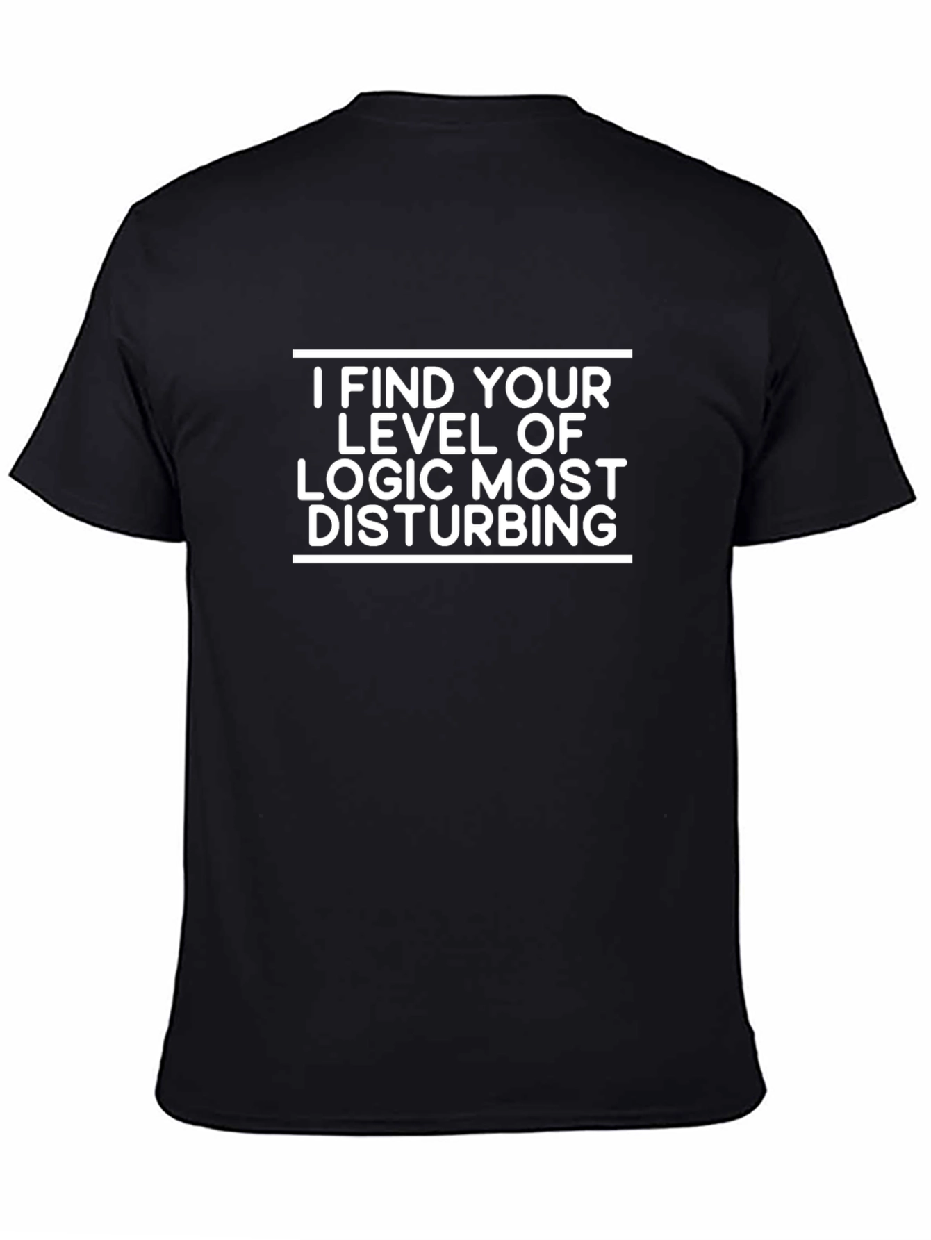 Camiseta Negra: Lógica Disturbadora