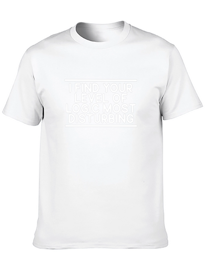 Camiseta Negra: Lógica Disturbadora