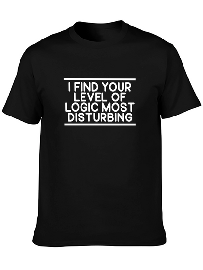 Camiseta Negra: Lógica Disturbadora
