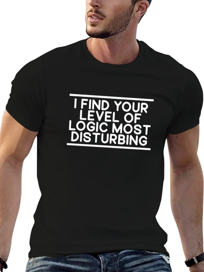 Camiseta Negra: Lógica Disturbadora