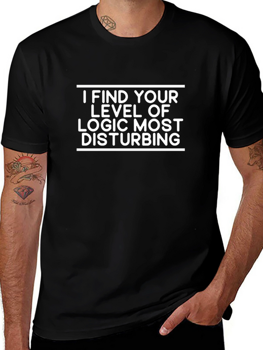 Camiseta Negra: Lógica Disturbadora