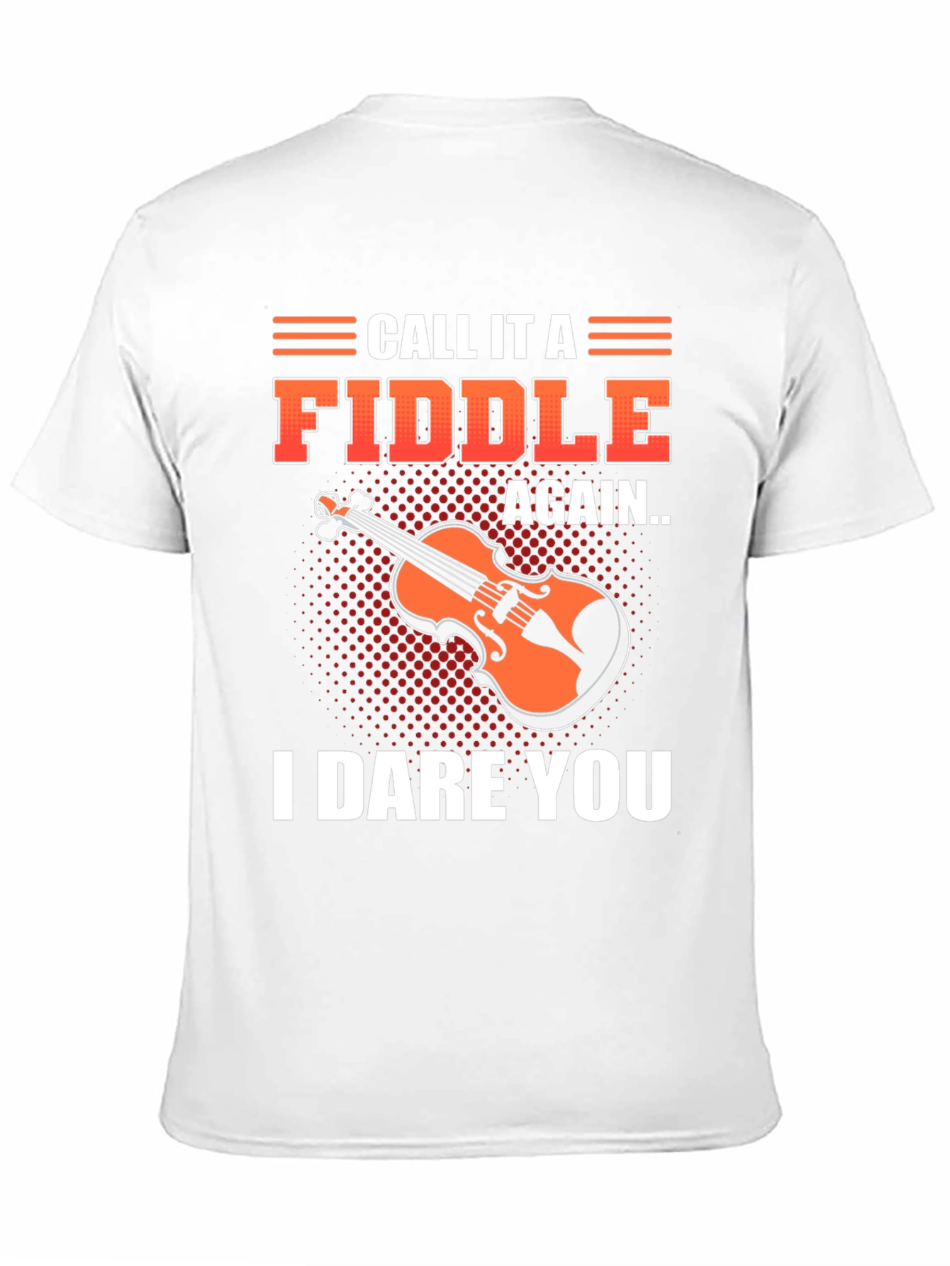 Camiseta Negra con Diseño Divertido de Violín