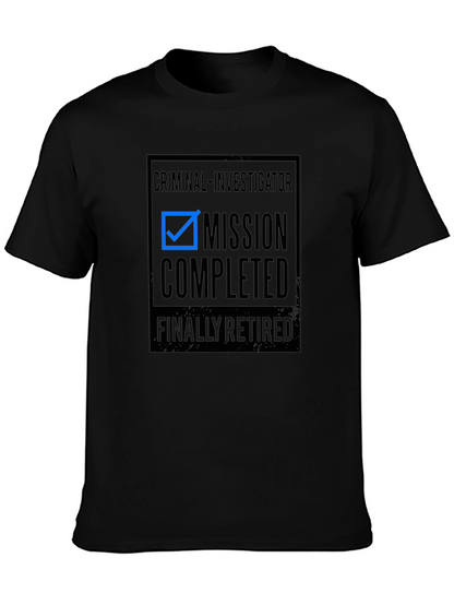 Camiseta Negra Retirado Investigador Criminal