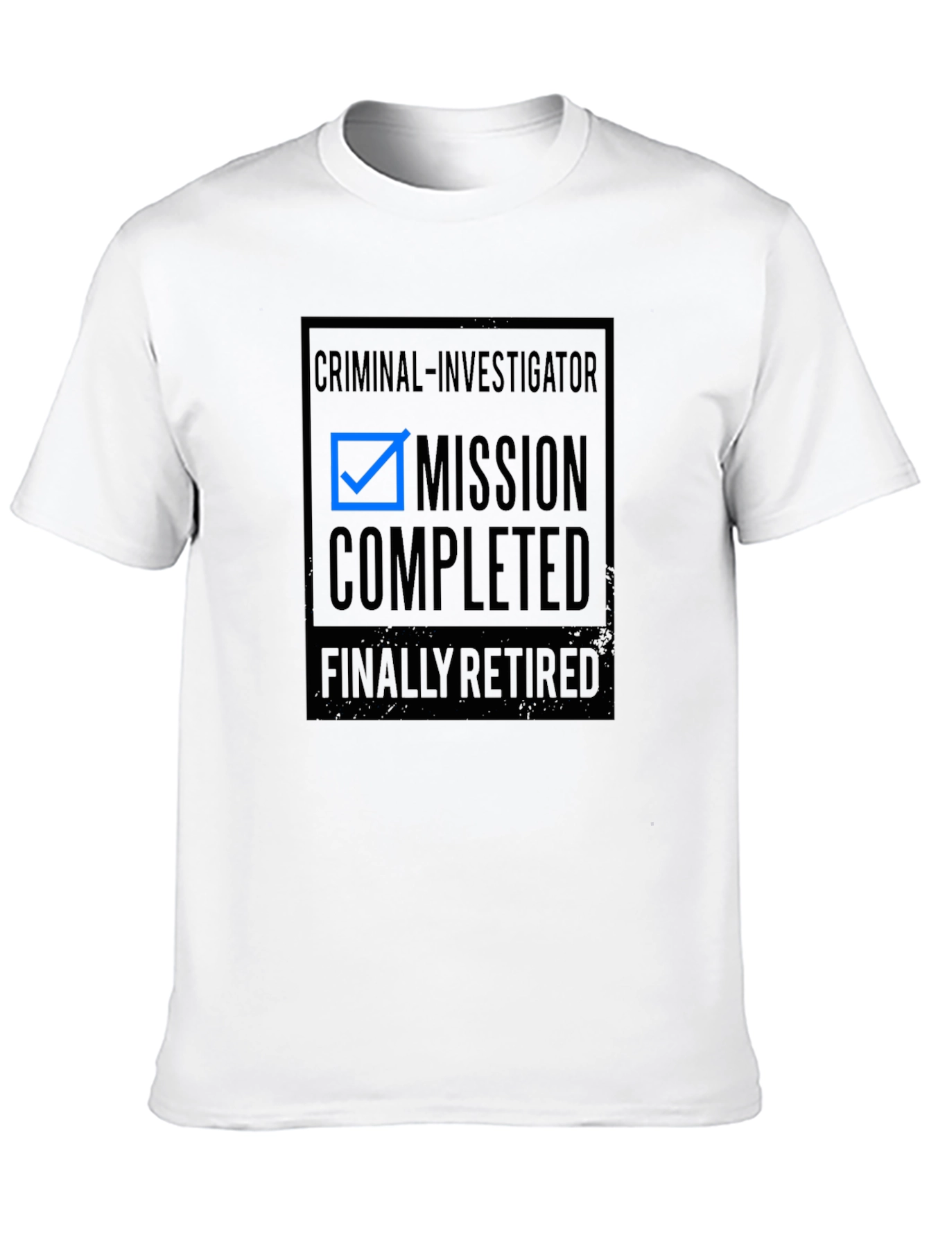 Camiseta Negra Retirado Investigador Criminal