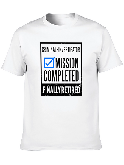 Camiseta Negra Retirado Investigador Criminal