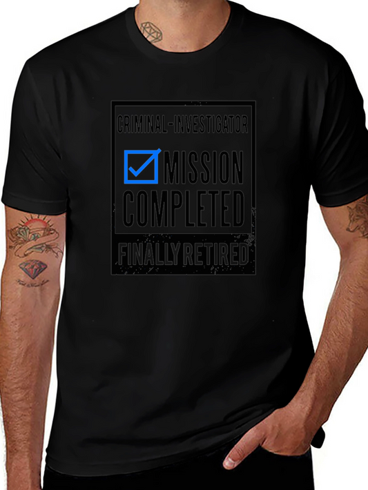 Camiseta Negra Retirado Investigador Criminal