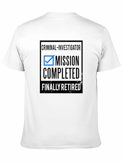 Camiseta Negra Retirado Investigador Criminal