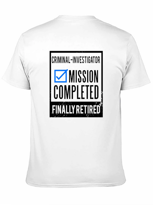 Camiseta Negra Retirado Investigador Criminal